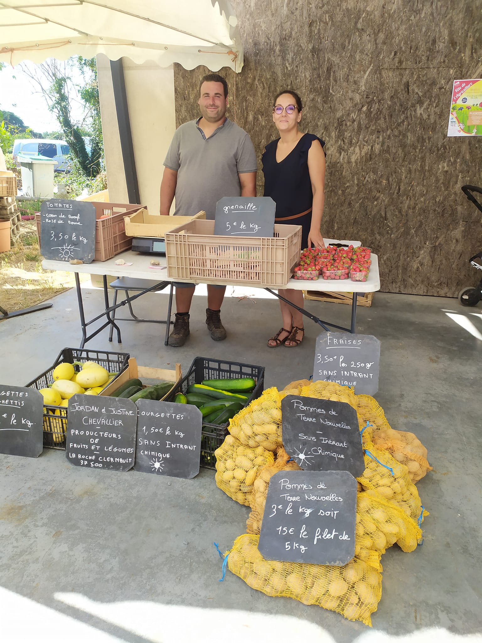 Producteurs de légumes : Jordan et Justine 